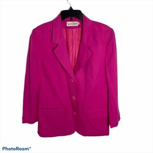 Vintage Diane Von Furstenberg Pink Blazer Sz 10